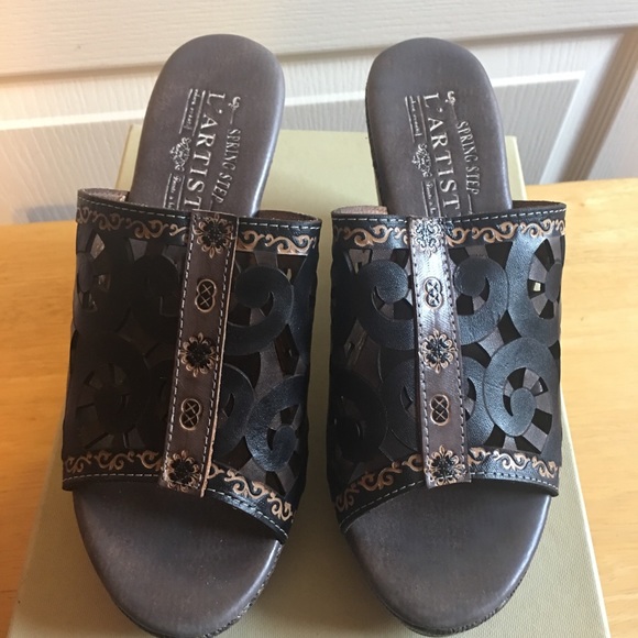 L’artiste by Spring Step Floral Slides - Picture 3 of 3